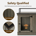 Meuble TV pour cage à chien Mcombo, grand format, niche en bois avec doubles portes, modèle 1861