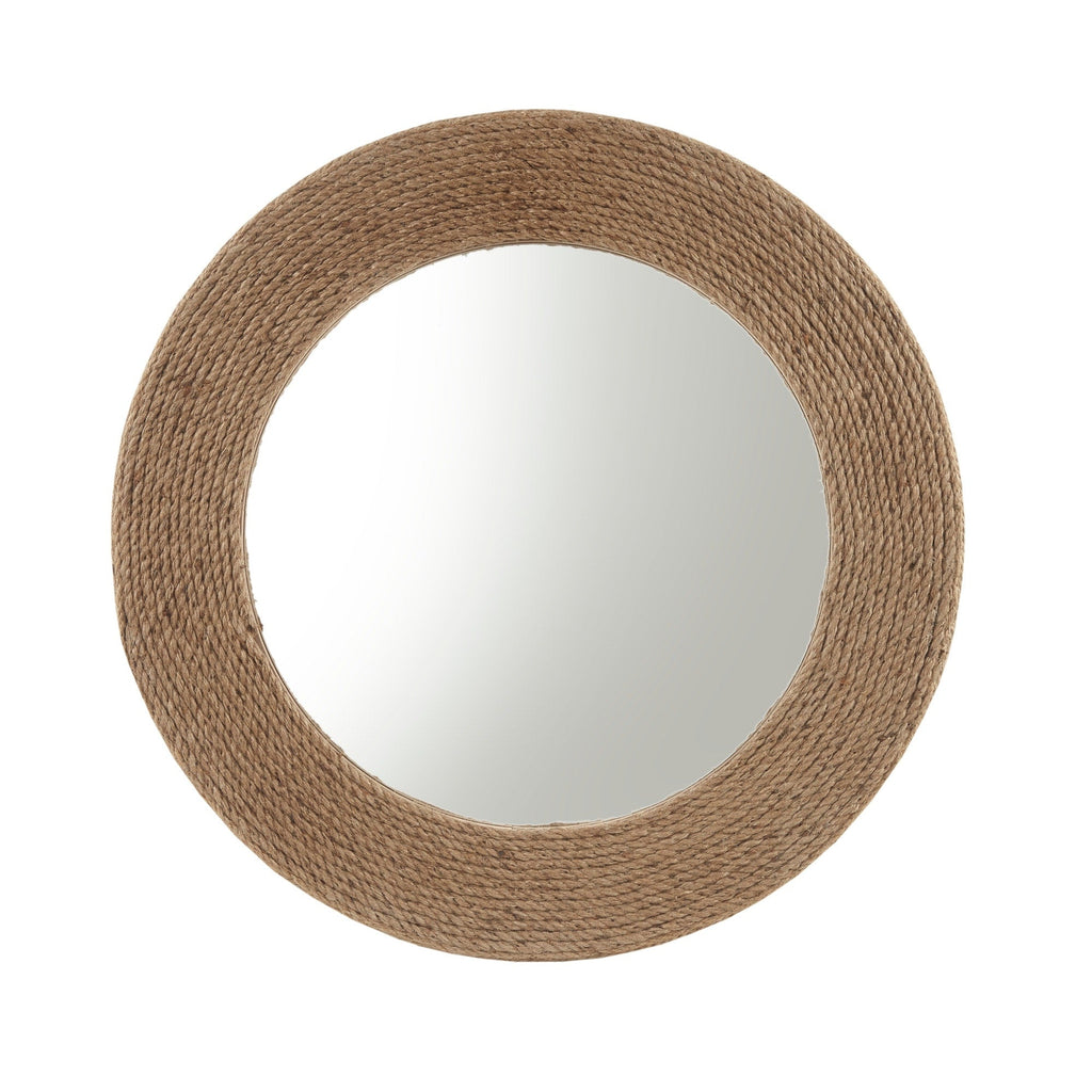 Miroir mural rond en corde de jute naturelle Madison Park Cove 26