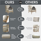 Fauteuil à cadre en bois tourné Madison Park Donohue