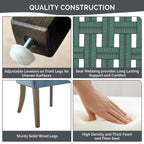 Chaises de salle à manger rembourrées Madison Park Signature Ultra avec pieds en bois (lot de 2) - N/A