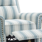 Fauteuils inclinables manuels avec garniture cloutée