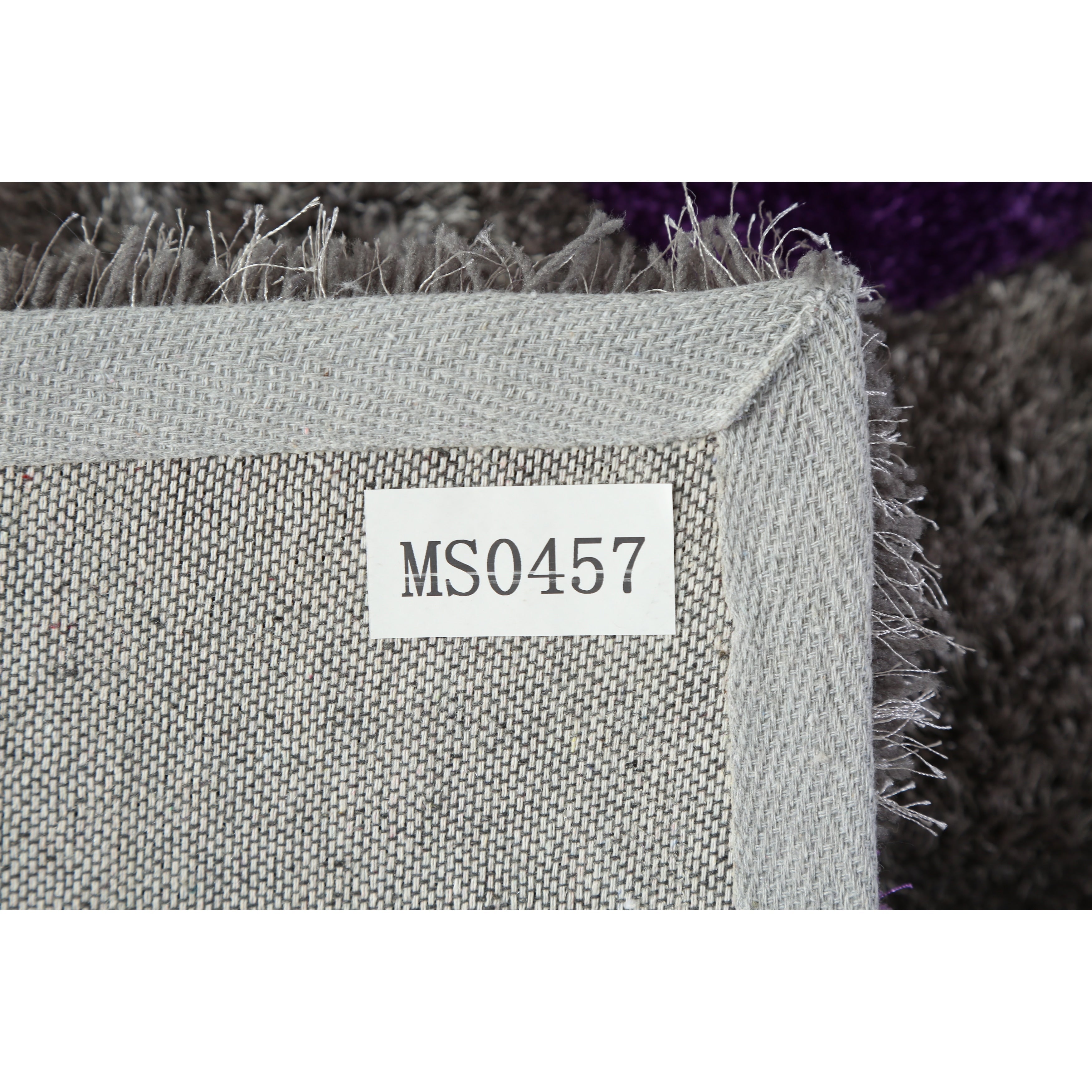 Tapis à poils longs Mateos au design abstrait