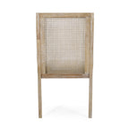 Chaises de salle à manger rembourrées en rotin et bois Maurers (lot de 2) par Christopher Knight Home