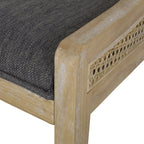 Chaises de salle à manger rembourrées en rotin et bois Maurers (lot de 2) par Christopher Knight Home