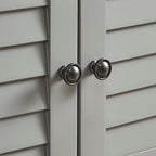 Banc de rangement à porte à volets Maybelle avec coussin en velours par iNSPIRE Q Classic