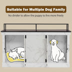 Meuble TV pour cage à chien Mcombo, grand format, niche en bois avec doubles portes, modèle 1861