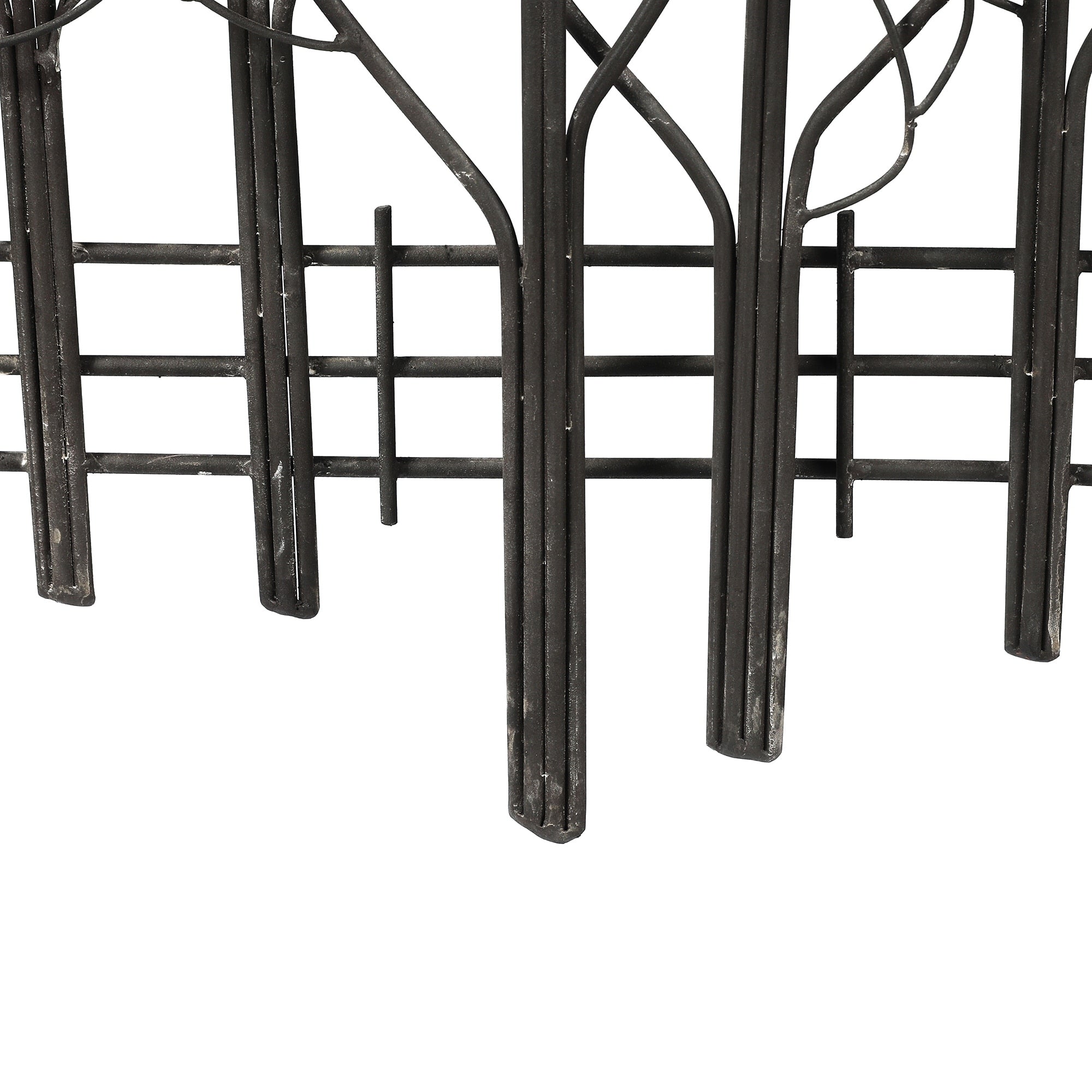 Décoration murale en métal noir Champ d'arbres