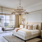 Lustre en cristal style bougie style rétro avec branches d'arbres