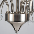 Lustre en cristal style bougie style rétro avec branches d'arbres