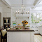 Lustre en cristal style bougie style rétro avec branches d'arbres