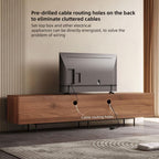 Meuble TV moderne du milieu du siècle avec 4 portes et rangements, compatible avec les téléviseurs jusqu'à 100 pouces, idéal pour le salon