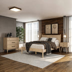 Lit à panneaux du milieu du siècle