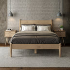 Lit à panneaux du milieu du siècle