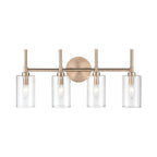 Luminaire de salle de bain Millennium Lighting Chastine avec abat-jour en verre biseauté transparent
