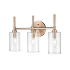 Luminaire de salle de bain Millennium Lighting Chastine avec abat-jour en verre biseauté transparent