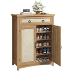 Meuble de rangement à chaussures Moasis à 5 niveaux pour 20 paires de chaussures avec portes doubles pour l'entrée