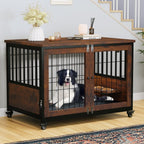 Table d'appoint en forme de cage pour chien de style Moasis Furniture