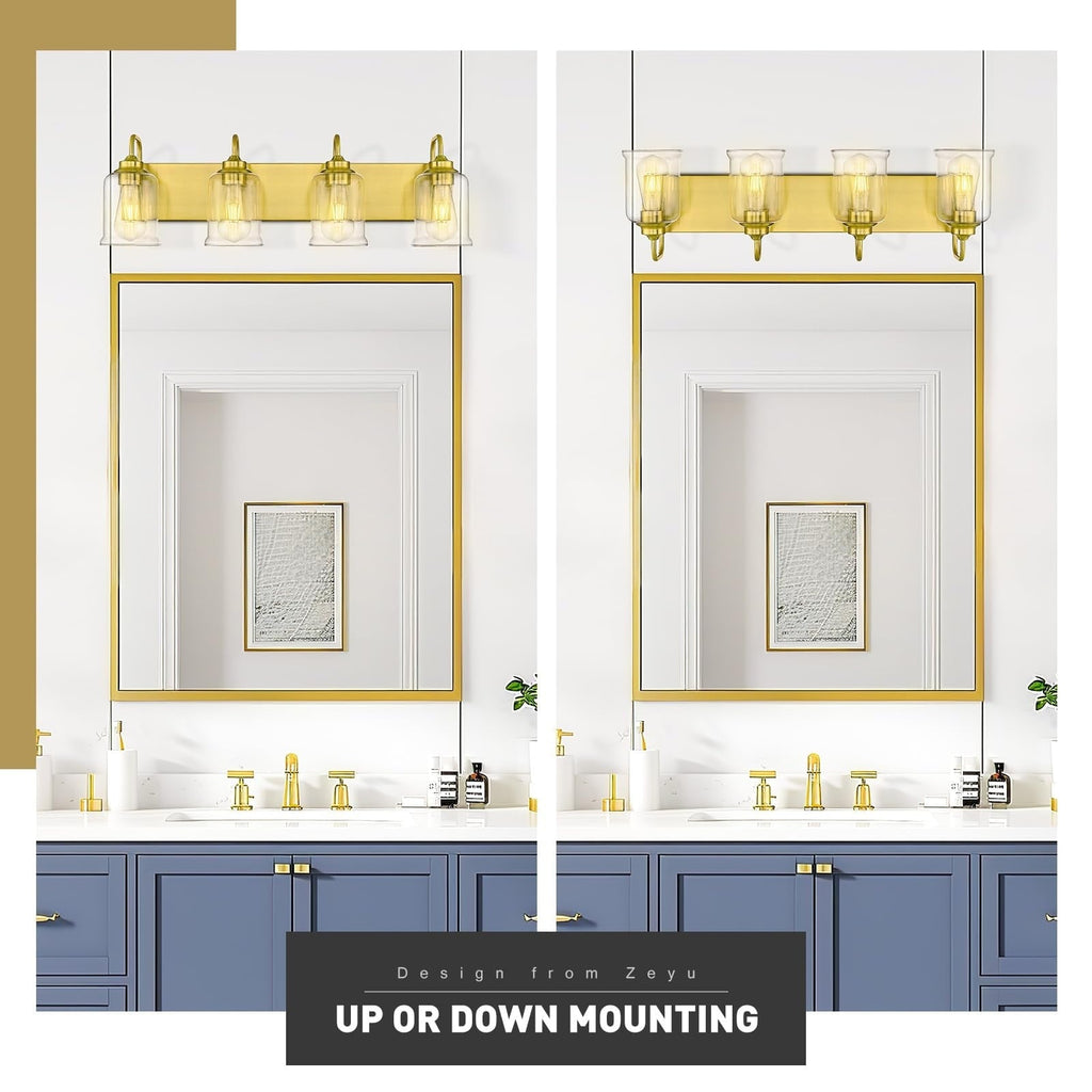 3/4/5/6-Light Modern Vanity Lights Over Mirror for Bathroom