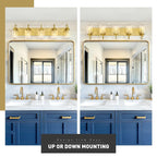 3/4/5/6-Light Modern Vanity Lights Over Mirror for Bathroom