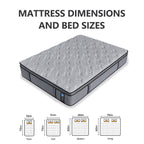 Matelas hybride Modland 14 pouces à plateau-coussin moyen, matelas à ressorts ensachés dans une boîte