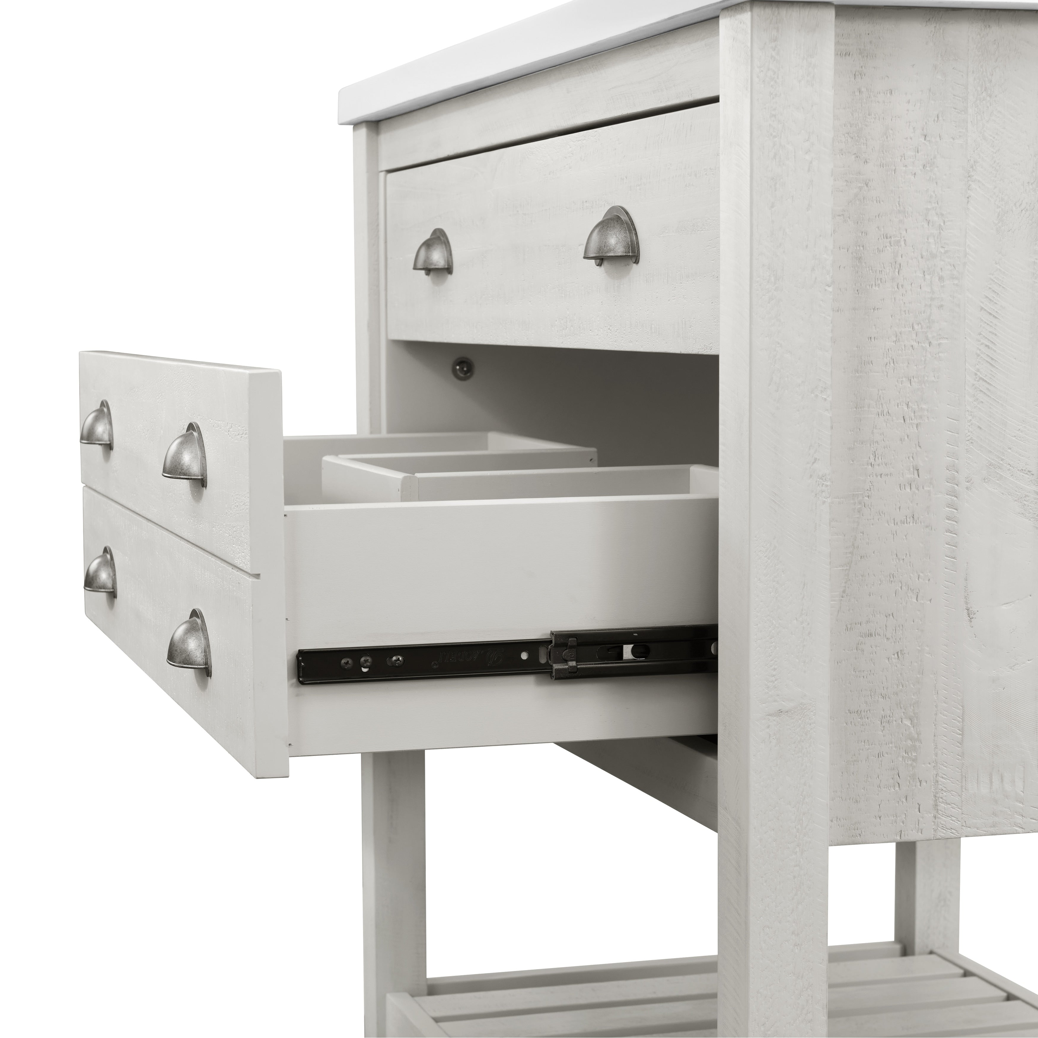 Meuble-lavabo simple de style ferme Monterey 37 avec dessus