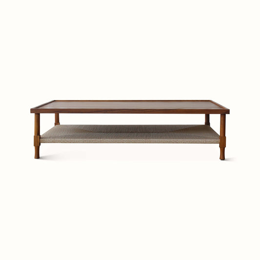 Table basse rectangulaire intérieure/extérieure du New York Athletic Club