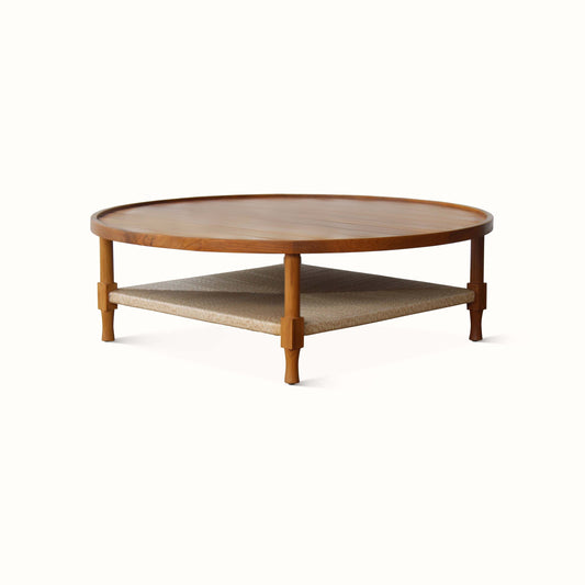 Table basse ronde d'intérieur/extérieur du New York Athletic Club