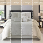 Ensemble de couette florale botanique Nanshing Taylor 7 pièces