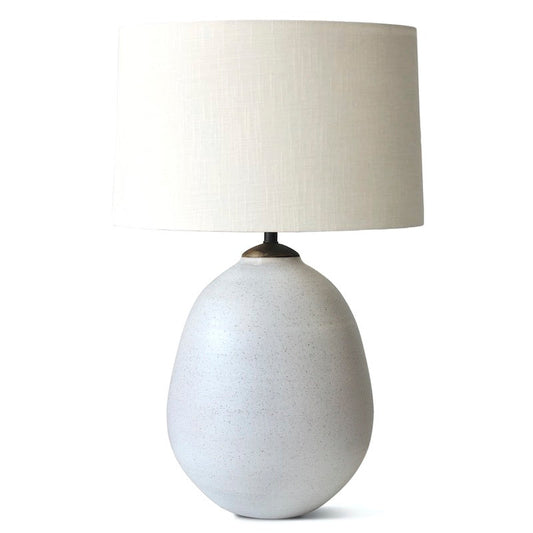 Lampe ronde en céramique blanche Natan Moss