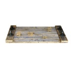 Farmhouse Noodle Board Rustic Wood Stove Top Cover with Handles