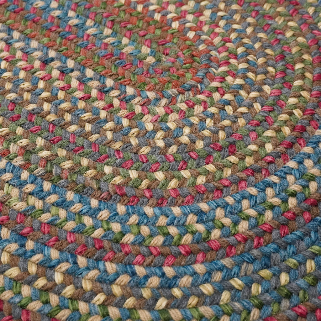 Colonial Mills New England Braid Multi Colored Wool Area Rug