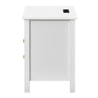 Ensemble de 2 tables de chevet avec station de charge Table d'appoint avec 2 tiroirs avec ports et prises USB Table de chevet