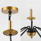 Lustre LED en fer à 6 lumières, 34,75 $, par JONATHAN Y