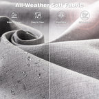 Ensemble de conversation 5 pièces en osier pour patio à dossier haut OVIOS