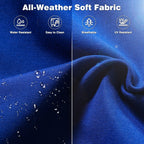 Ensemble de 8 chaises pivotantes en osier pour patio OVIOS