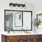 Luminaires de salle de bain en cristal à intensité variable Ora Modern sur miroir Glam Vanity Lights