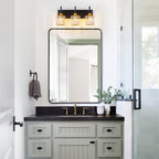 Appliques murales modernes à intensité variable pour salle de bain avec abat-jour en cristal