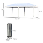 Auvent pop-up robuste Outsunny avec cadre robuste, toit anti-UV et sac de transport pour terrasse, jardin, plage et arrière-cour