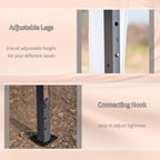 Auvent pop-up robuste Outsunny avec cadre robuste, toit anti-UV et sac de transport pour terrasse, jardin, plage et arrière-cour