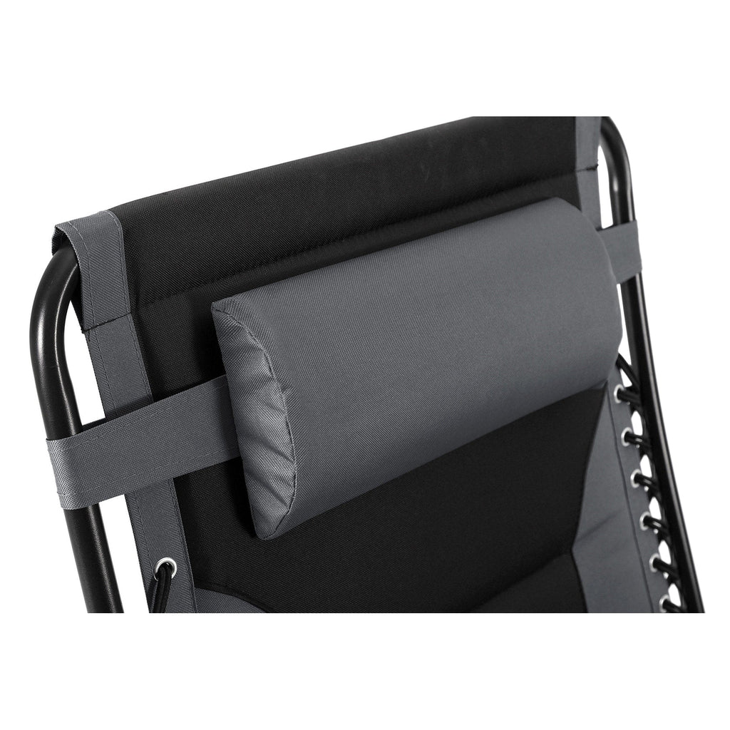 Fauteuil de salon surdimensionné XL rembourré à gravité zéro, accoudoirs larges, inclinable et réglable avec porte-gobelet - N/A