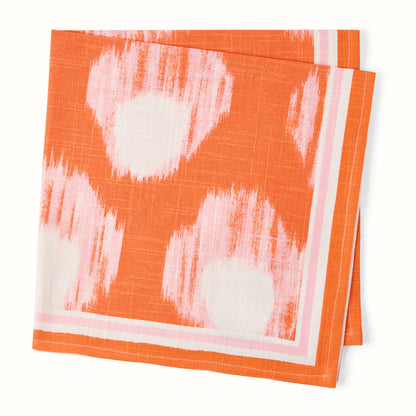 Serviette imprimée Grace Orange Bukhara de Peter Dunham + Hudson