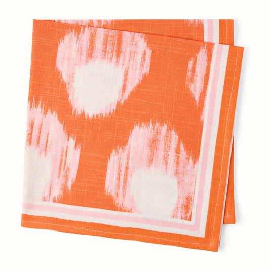 Serviette imprimée Grace Orange Bukhara de Peter Dunham + Hudson