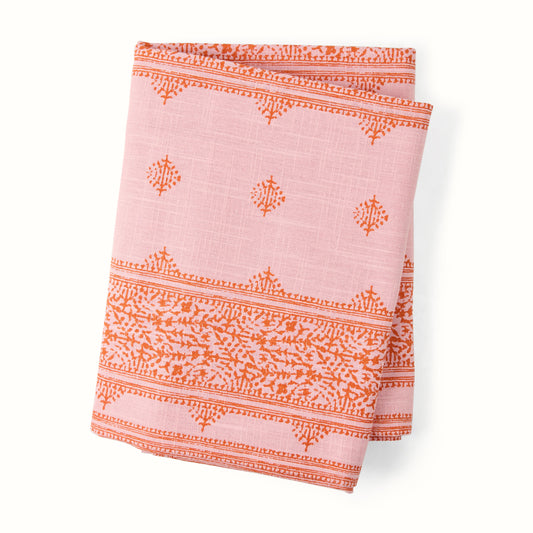 Nappe imprimée Fez rose Grace de Peter Dunham + Hudson