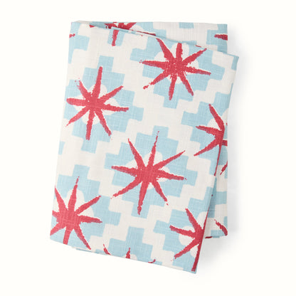 Nappe imprimée étoiles bleues Grace de Peter Dunham + Hudson