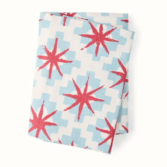 Nappe imprimée étoiles bleues Grace de Peter Dunham + Hudson