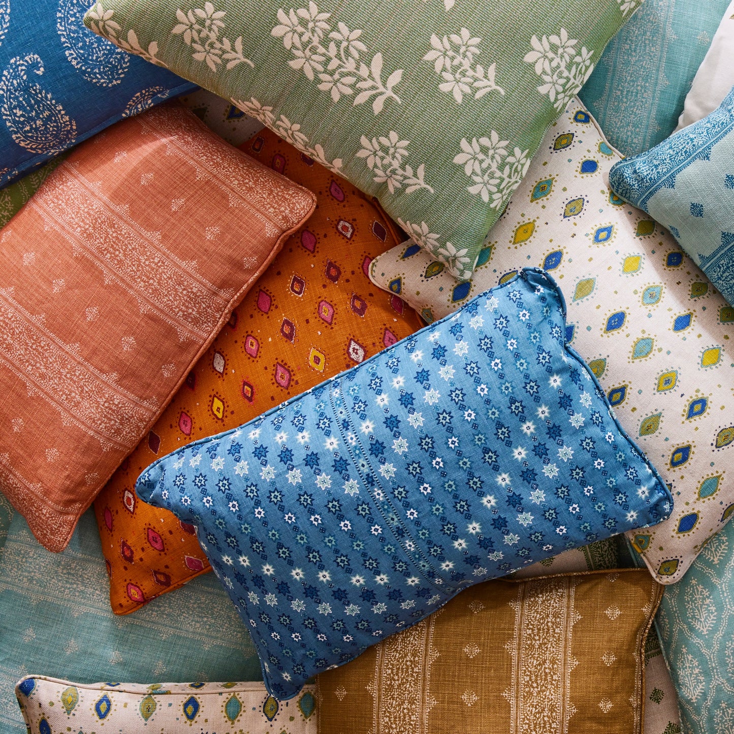 Peter Dunham Textiles Shani en rose/ciel 