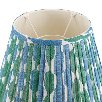 Abat-jour Fermoie en Whittle bleu et vert