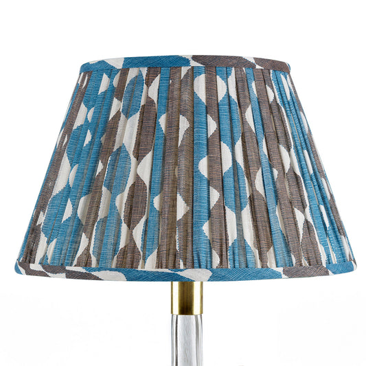 Abat-jour Fermoie en Whittle bleu et marron