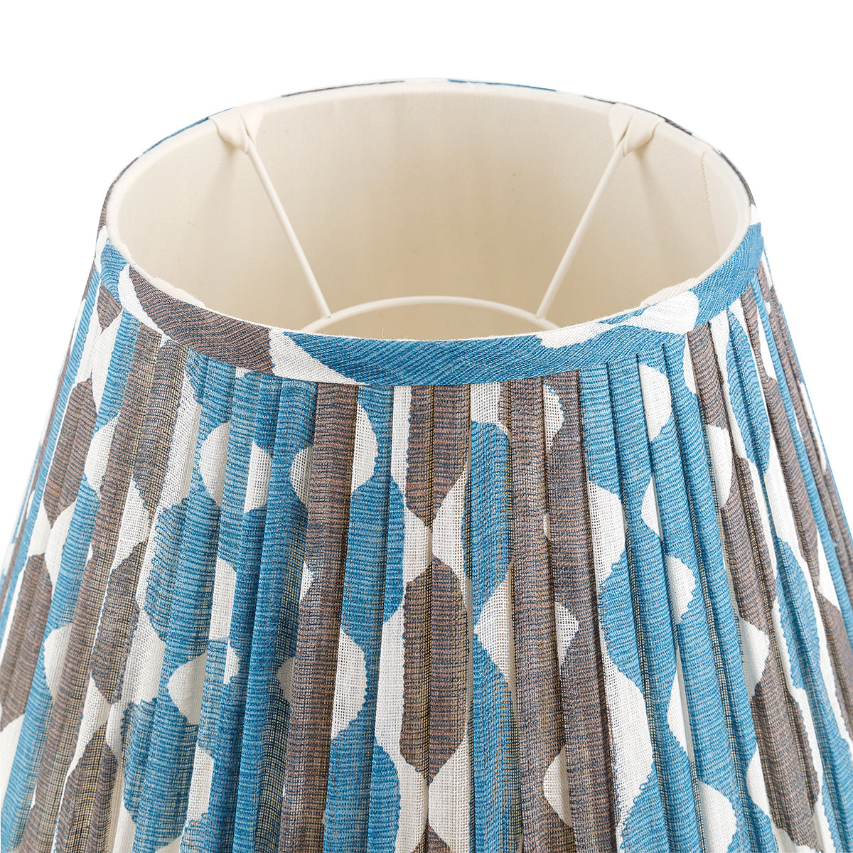 Abat-jour Fermoie en Whittle bleu et marron