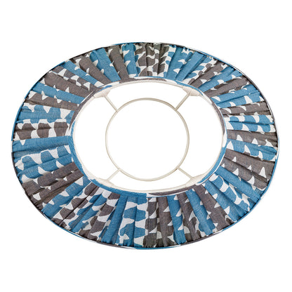 Abat-jour Fermoie en Whittle bleu et marron
